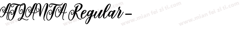 ATLANTA Regular字体转换